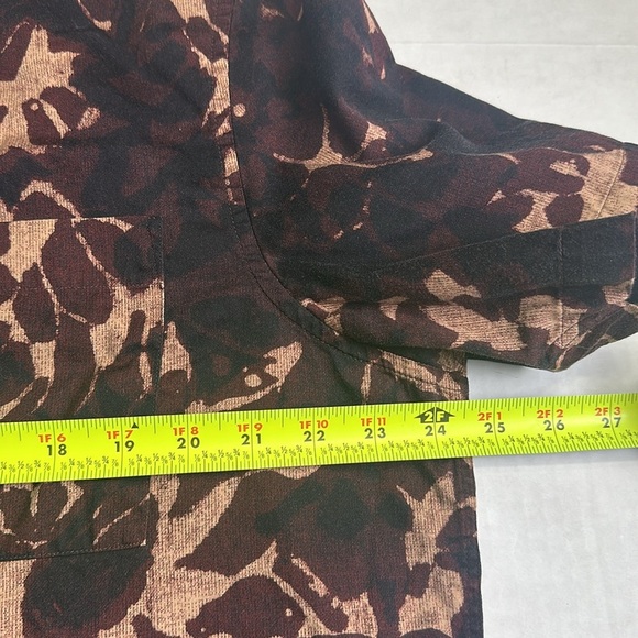 Ted Baker Abstract Short Sleeve Button Down Men’s Shirt Size 6 100% Cotton - Picture 7 of 11